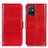 Custodia Portafoglio In Pelle Cover con Supporto M07L per Vivo Y75 5G Rosso