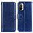 Custodia Portafoglio In Pelle Cover con Supporto M07L per Xiaomi Mi 11i 5G Blu