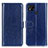 Custodia Portafoglio In Pelle Cover con Supporto M07L per Xiaomi POCO C3 Blu