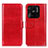 Custodia Portafoglio In Pelle Cover con Supporto M07L per Xiaomi Redmi 10 India Rosso