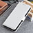 Custodia Portafoglio In Pelle Cover con Supporto M07L per Xiaomi Redmi Note 10 4G Bianco