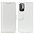 Custodia Portafoglio In Pelle Cover con Supporto M07L per Xiaomi Redmi Note 10 5G Bianco