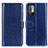 Custodia Portafoglio In Pelle Cover con Supporto M07L per Xiaomi Redmi Note 10 5G Blu
