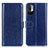 Custodia Portafoglio In Pelle Cover con Supporto M07L per Xiaomi Redmi Note 10 JE 5G Blu