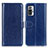 Custodia Portafoglio In Pelle Cover con Supporto M07L per Xiaomi Redmi Note 10 Pro 4G Blu