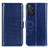 Custodia Portafoglio In Pelle Cover con Supporto M07L per Xiaomi Redmi Note 11 4G (2022) Blu