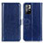 Custodia Portafoglio In Pelle Cover con Supporto M07L per Xiaomi Redmi Note 11 5G Blu