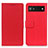 Custodia Portafoglio In Pelle Cover con Supporto M08L per Google Pixel 6a 5G Rosso