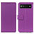 Custodia Portafoglio In Pelle Cover con Supporto M08L per Google Pixel 7a 5G Viola