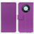 Custodia Portafoglio In Pelle Cover con Supporto M08L per Huawei Enjoy 50 Pro Viola