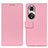 Custodia Portafoglio In Pelle Cover con Supporto M08L per Huawei Honor 50 Pro 5G Rosa