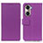 Custodia Portafoglio In Pelle Cover con Supporto M08L per Huawei Honor 60 5G Viola