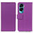 Custodia Portafoglio In Pelle Cover con Supporto M08L per Huawei Honor 90 Lite 5G Viola