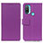 Custodia Portafoglio In Pelle Cover con Supporto M08L per Motorola Moto E20 Viola