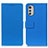 Custodia Portafoglio In Pelle Cover con Supporto M08L per Motorola Moto E32 Blu