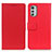Custodia Portafoglio In Pelle Cover con Supporto M08L per Motorola Moto E32 Rosso