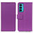 Custodia Portafoglio In Pelle Cover con Supporto M08L per Motorola Moto Edge 20 5G Viola