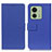 Custodia Portafoglio In Pelle Cover con Supporto M08L per Motorola Moto Edge 40 5G Blu