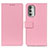 Custodia Portafoglio In Pelle Cover con Supporto M08L per Motorola Moto G Stylus (2022) 4G Rosa