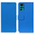 Custodia Portafoglio In Pelle Cover con Supporto M08L per Motorola Moto G22 Blu