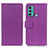 Custodia Portafoglio In Pelle Cover con Supporto M08L per Motorola Moto G40 Fusion Viola