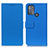 Custodia Portafoglio In Pelle Cover con Supporto M08L per Motorola Moto G50 Blu