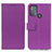 Custodia Portafoglio In Pelle Cover con Supporto M08L per Motorola Moto G50 Viola