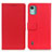 Custodia Portafoglio In Pelle Cover con Supporto M08L per Nokia C12 Plus Rosso