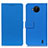 Custodia Portafoglio In Pelle Cover con Supporto M08L per Nokia C20 Plus Blu