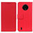 Custodia Portafoglio In Pelle Cover con Supporto M08L per Nokia C200 Rosso