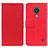 Custodia Portafoglio In Pelle Cover con Supporto M08L per Nokia C21 Rosso