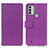 Custodia Portafoglio In Pelle Cover con Supporto M08L per Nokia C31 Viola