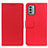 Custodia Portafoglio In Pelle Cover con Supporto M08L per Nokia G22 Rosso