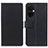 Custodia Portafoglio In Pelle Cover con Supporto M08L per OnePlus Nord CE 3 5G Nero