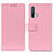 Custodia Portafoglio In Pelle Cover con Supporto M08L per OnePlus Nord CE 5G Rosa