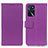 Custodia Portafoglio In Pelle Cover con Supporto M08L per Oppo A16 Viola