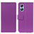 Custodia Portafoglio In Pelle Cover con Supporto M08L per Oppo A17 Viola