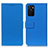 Custodia Portafoglio In Pelle Cover con Supporto M08L per Oppo A55S 5G Blu