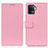 Custodia Portafoglio In Pelle Cover con Supporto M08L per Oppo Reno5 F Rosa