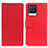 Custodia Portafoglio In Pelle Cover con Supporto M08L per Realme 8 4G Rosso