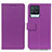 Custodia Portafoglio In Pelle Cover con Supporto M08L per Realme 8 4G Viola