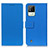 Custodia Portafoglio In Pelle Cover con Supporto M08L per Realme C20 Blu