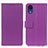 Custodia Portafoglio In Pelle Cover con Supporto M08L per Samsung Galaxy A03 Core Viola