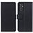 Custodia Portafoglio In Pelle Cover con Supporto M08L per Samsung Galaxy A15 4G Nero