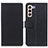 Custodia Portafoglio In Pelle Cover con Supporto M08L per Samsung Galaxy S21 5G Nero