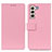 Custodia Portafoglio In Pelle Cover con Supporto M08L per Samsung Galaxy S21 FE 5G Rosa