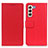 Custodia Portafoglio In Pelle Cover con Supporto M08L per Samsung Galaxy S21 FE 5G Rosso