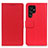 Custodia Portafoglio In Pelle Cover con Supporto M08L per Samsung Galaxy S21 Ultra 5G Rosso