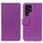 Custodia Portafoglio In Pelle Cover con Supporto M08L per Samsung Galaxy S21 Ultra 5G Viola