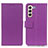 Custodia Portafoglio In Pelle Cover con Supporto M08L per Samsung Galaxy S23 Plus 5G Viola